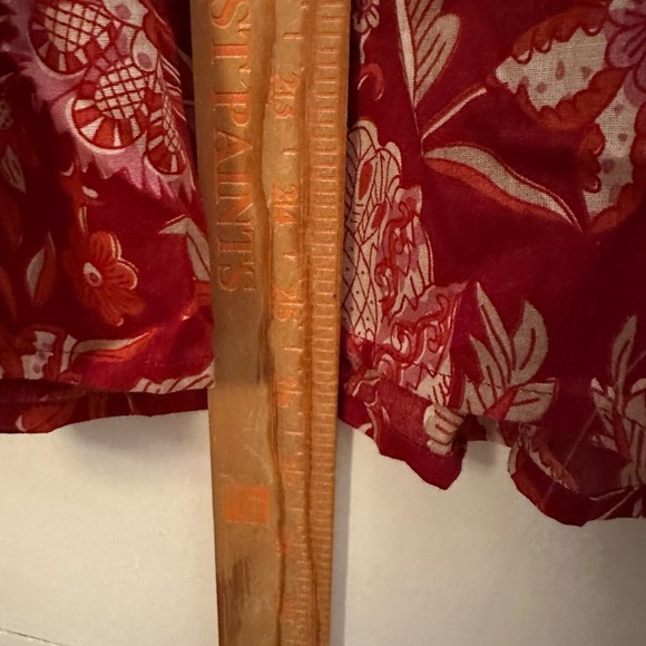 RACHEL ZOE Peasant floral loose fit V neck embroidered cottagecore blouse XL - Picture 9 of 12